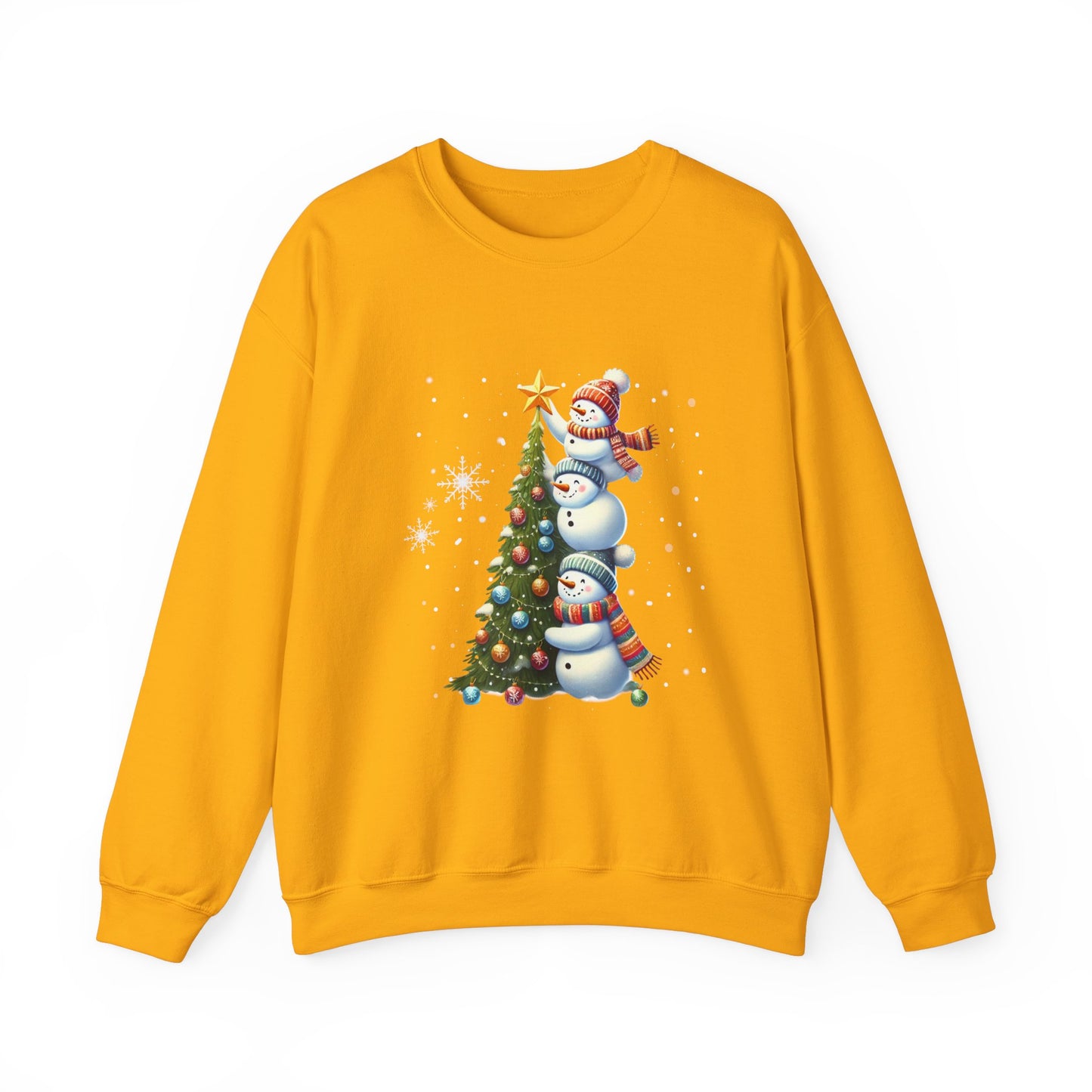 Christmas Snowman Crewneck Sweatshirt, Cute Funny Holiday Winter Jumper, Xmas Gift for Him Her, Cozy Unisex Top, Festive Pullover, Warm