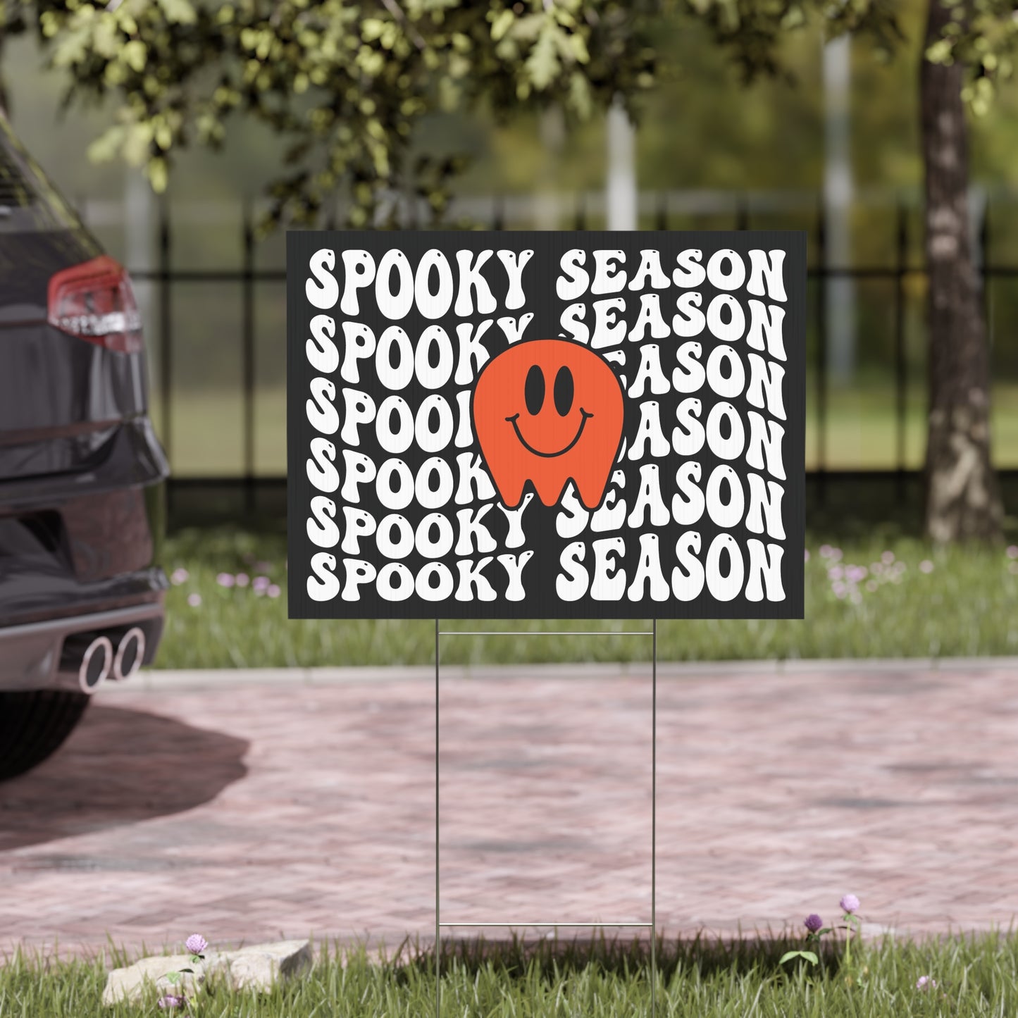 Spooky Season Halloween Yard Sign - Fun and Festive Outdoor Halloween Decoration