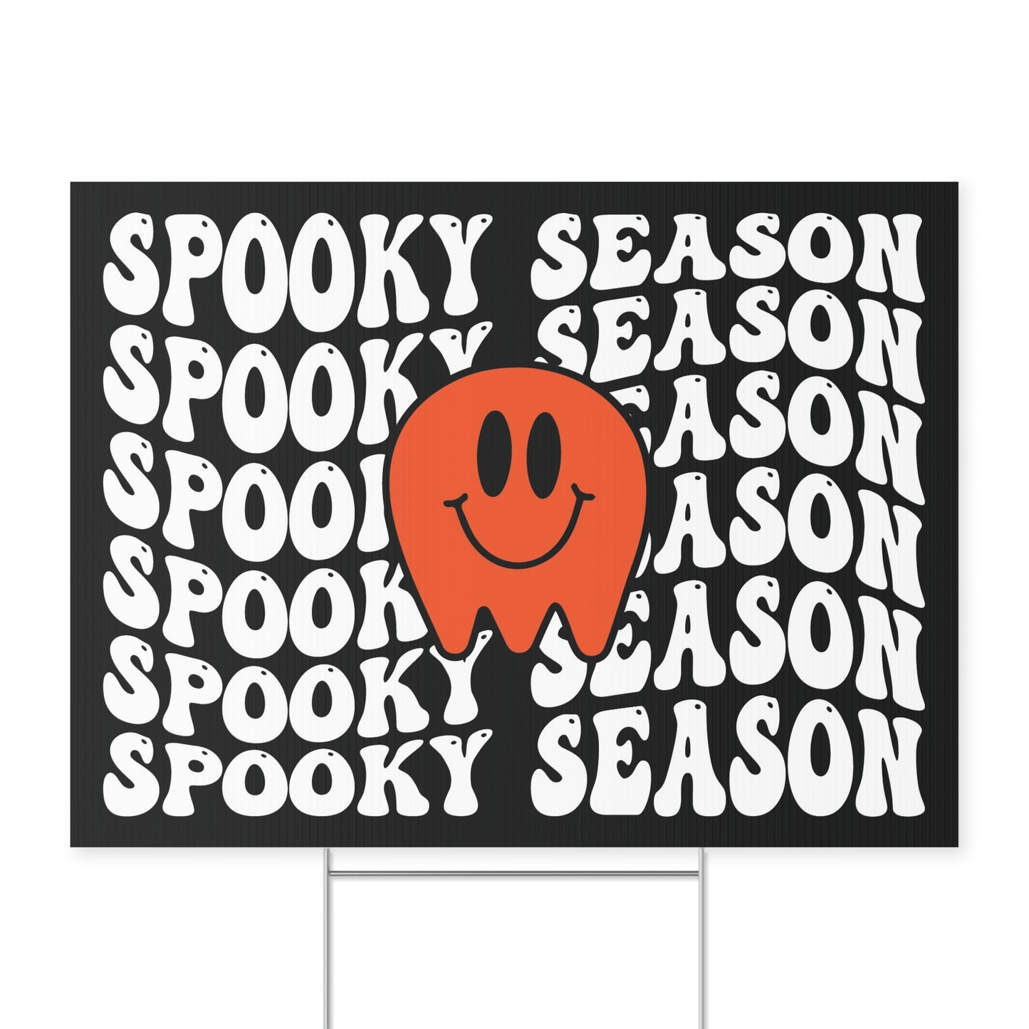 Spooky Season Halloween Yard Sign - Fun and Festive Outdoor Halloween Decoration