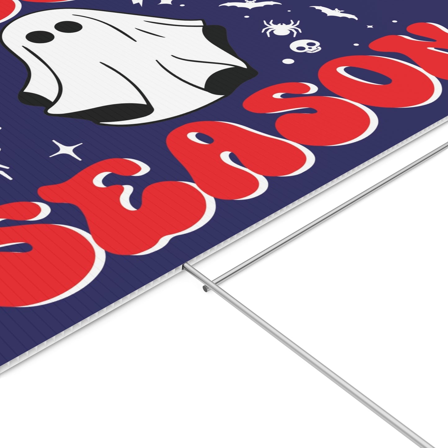 Spooky Season Yard Sign | Halloween Ghost Decoration